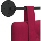  Držeće uzglavlje Zidne Vinska crvena 130 x 55 x 5 cm Baršun - boja crnog vina 120 cm bez LED | shoptok.hr