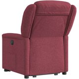  Naslonjač na podizanje od tkanine crvena boja vina | shoptok.hr