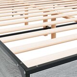  Okvir za krevet boja hrasta 150x200cm konstruirano drvo i metal | shoptok.hr