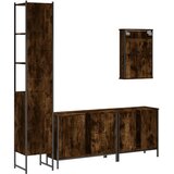  4-dijelni set kupaonskog namještaja boja hrasta drveni | shoptok.hr