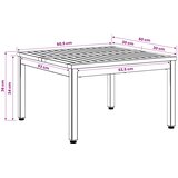  Stolić za kavu Prirodna i crna 60 x 60,5 x 36 cm | shoptok.hr