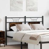  Posteljno vzglavje dimljeni hrast 150cm inženirski les in jeklo, (21829565) | Shoptok.si