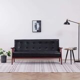 Kavč trosed črno umetno usnje | Shoptok.si