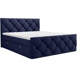 CARRYHOME POSTELJA Z VZMETNICO 200 cm x 200 cm , tekstil temno modra Cene