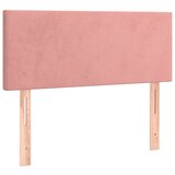  Box spring postelja z vzmetnico LED roza 100x200 cm žamet | Shoptok.si