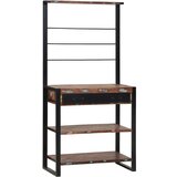 vidaXL Kuhinjska polica Večbarvno in črno 80 x 40 x 160 cm - - večbarvno - 27.45 - 80 x 40 x 160 cm - 2025--Uvoz_4 | Shoptok.si