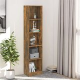 The Living Store Knjižna omara 5-nadstropna dim. hrast 40x24x175 cm inženir. les - Knjižna Omara, (21431525) Cene