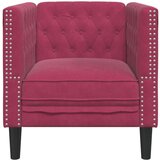  Fotelj chesterfield vinsko rdeč žamet | Shoptok.si