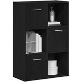 Ormar za knjige/Pregrada za sobu crni hrast 60 5 x 30 x 90 cm inženjerski drvo - Crni hrast | shoptok.hr