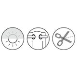 Sehlbach Bijela prozirna zavjesa 135x245 cm Circles – | shoptok.hr