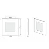  LDST AN-01-SZ-BZ9 - LED svetlo za stepenište ANGEL 9xLED/1,2W/230V zlatna 6500K | Eponuda.com