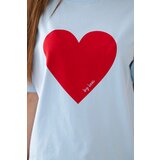 Kesi Cotton blouse with blue heart print | shoptok.hr