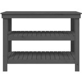  Delovna miza siva 110,5x50x80 cm trdna borovina, (20751382) | Shoptok.si