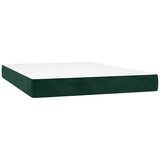  Krevet s oprugama i madracem tamnozeleni 140x200 cm baršunasti | shoptok.hr