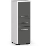 AKORD KOPALNIŠKA OMARA FIN STOLP 30 2D 1SZ 85cm BELE / SIVE, (21714054) Cene