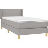  S oprugama i madracem svjetlosivi 100x200 cm od tkanine | shoptok.hr