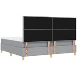  s opruga kutije Svjetlosiva 200 x 200 cm tkanina | shoptok.hr