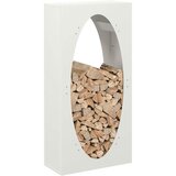  Stalak za drva bijela 50x23x100 cm hladno valjani čelik | Eponuda.com