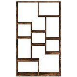vidaXL Knjižna omara dimljeni hrast 72x20x120 cm inženirski les | Shoptok.si