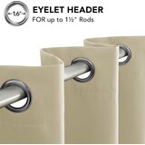 DECONOVO set 2 zatemnitvenih termo bež zaves - 160 × 132 cm | Shoptok.si