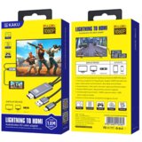 Kakusiga kabel HDMI na Lightning HD1080P za prenos slike iz iPhone Apple naprav - dolžina 1,8 metra | Shoptok.si