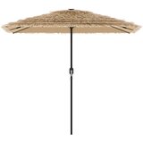  Vrtni suncobran LED s čeličnom šipkom smeđi 248x248x248 cm | Eponuda.com