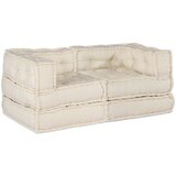 vidaXL Modularni kavč 2 pcs krema 70 x 70 x 56 cm blago | Shoptok.si