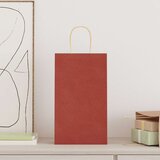  Papirnate vrećice 250 kom s ručkama crvene 21x11x36 cm | shoptok.hr