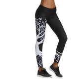 IZMAEL Damske Tajice Tree - Crna / L | shoptok.hr