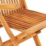 vidaXL 7-dijelni sklopivi vrtni blagovaonski set od masivne tikovine | shoptok.hr