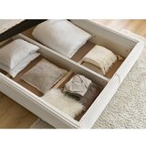 Bobochic Paris Bijeli tapecirani bračni krevet s prostorom za odlaganje s podnicom 160x200 cm Jade – | shoptok.hr