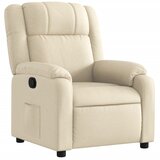 Maison Chic Naslanjač - Relax naslanjač iz krem blaga, (22062199) | Shoptok.si