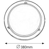 Rabalux ufo plafonjera D38 E27 2x60W hrom opal | Eponuda.com