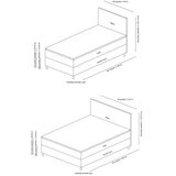 Hanah home Bračni krevet Orina 150 x 200 Brown | ePonuda.com