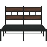 vidaXL Okvir kreveta bez madraca s uzglavljem boja hrasta 120x190 cm | shoptok.hr
