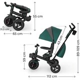 Kinderkraft tricikel SPINSTEP 2 PLUS, zelen | Shoptok.si