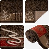  Trkački tepih FLORNES Tkani Smeđa PP 7 mm | shoptok.hr