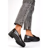 primohurt Black women's loafers with a thick sole, black women's loafers | shoptok.hr