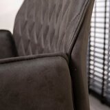 MID.YOU VRTLJIVI STOL kovina, tekstil antracit | Shoptok.si