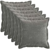  Presvlaka za jastuk 6 kom. HOUTEN Tamnosiva 50 x 50 cm - Tamnosiva 50 x 50 cm 6 | shoptok.hr