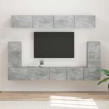  Komplet TV omaric 5 pcs Betonsko siva Konstruiran les - - Siva - 83.44 - 98 x 31 x 29,5 cm - 2025-vidaXL-Uvoz_2 | Shoptok.si