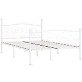 vidaXL Okvir za krevet s podnicama bijeli metalni 160 x 200 cm | shoptok.hr