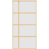  Klizna vrata zlatna 102,5x205 cm matirano staklo ESG i aluminij | shoptok.hr