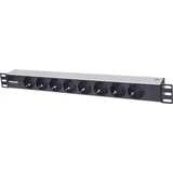 19" Rackmount 1U 1,8m LED indikator 8 vtičnic za omrežno omaro razdelilec