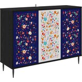  Kreveta MAINZ Crni hrast 102 x 33 x 76 cm Konstruirano drvo Slike