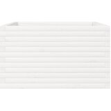  Vrtna sadilica bijela 80x80x45,5 cm od masivne borovine | shoptok.hr