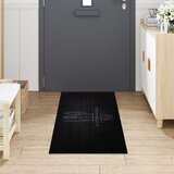  Kuhinjski Tepih Pribor za jelo Crna 180 x 60 cm Baršun | shoptok.hr