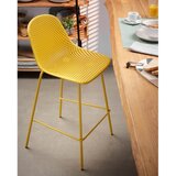 Kave Home Žuta metalna/plastična vrtna barska stolica Quinby – | shoptok.hr