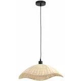 Geese Krem stropna svjetiljka sa sjenilom od ratana ø 50 cm Cora –