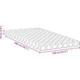  Vzmetnica Bela 120 x 200 cm žakardna tkanina, (5000288713) | Shoptok.si